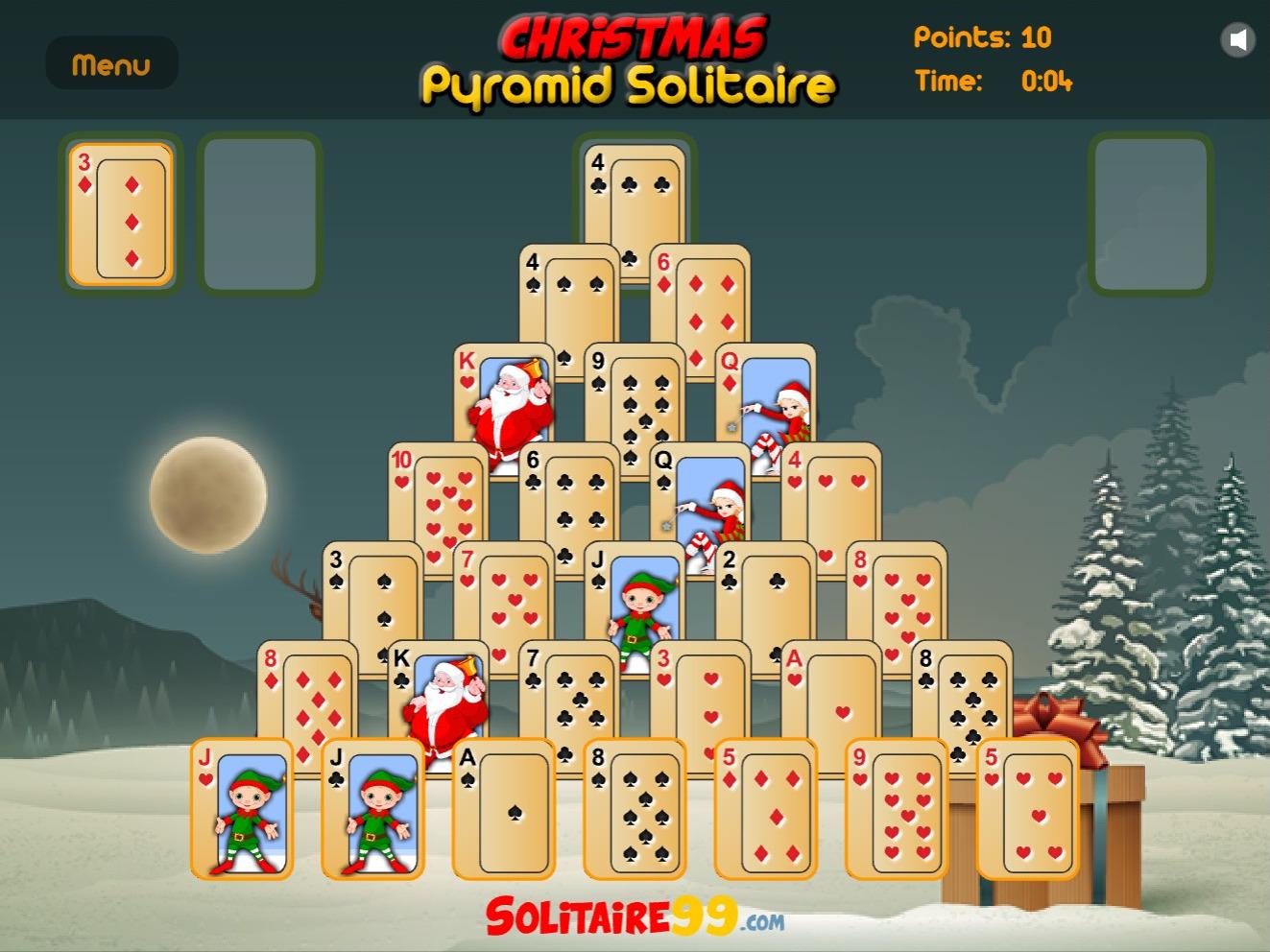 Christmas Pyramid Solitaire